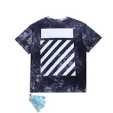 Off White T Shirts Tie-Dye Process Loose Men'S And Women'S Same Style Pure Cotton Short Sleeves