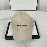 Palm Angels hats flame alphabet palm tree embroidered distressed baseball cap