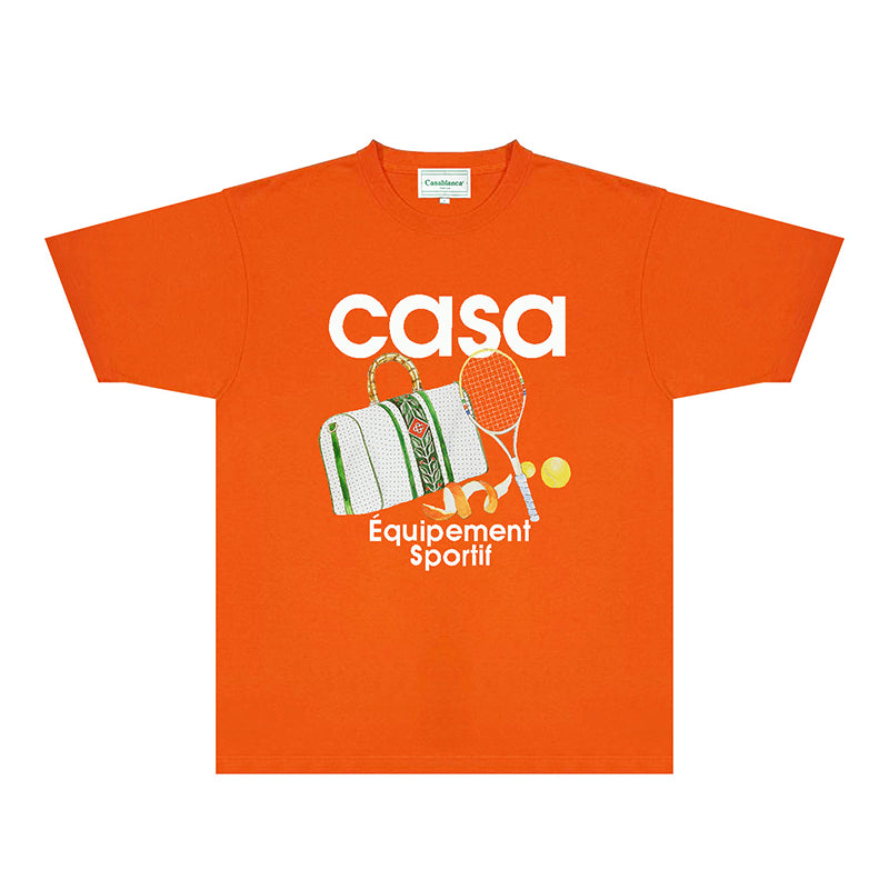 Casablanca T Shirts Fashion Print Street