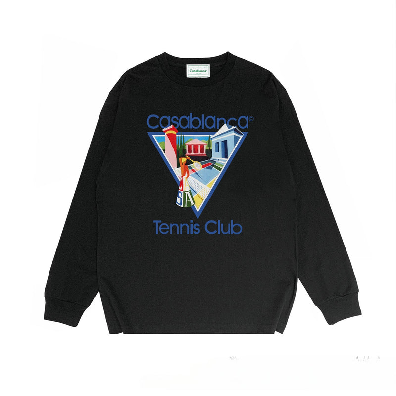 Casablanca Long sleeve T-shirt Printed loose T-shirt