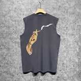 Amiri tank top smoke print