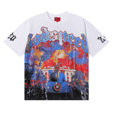 Godspeed T Shirts Speech Skull Printing Cotton Casual Crew Neck Short Sleeve Men and Women