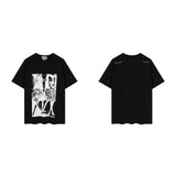C.e t shirts printing pattern round neck pullover short sleeve men and women
