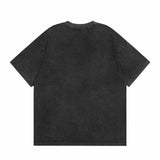 SAINT MICHAEL Vintage T Shirt Direct Spray Washing Water Old Short Sleeve
