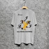 Amiri t shirts hollywood eagle printing short sleeve