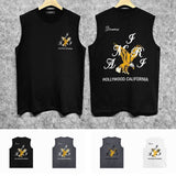 Amiri tank top hollywood eagle printing