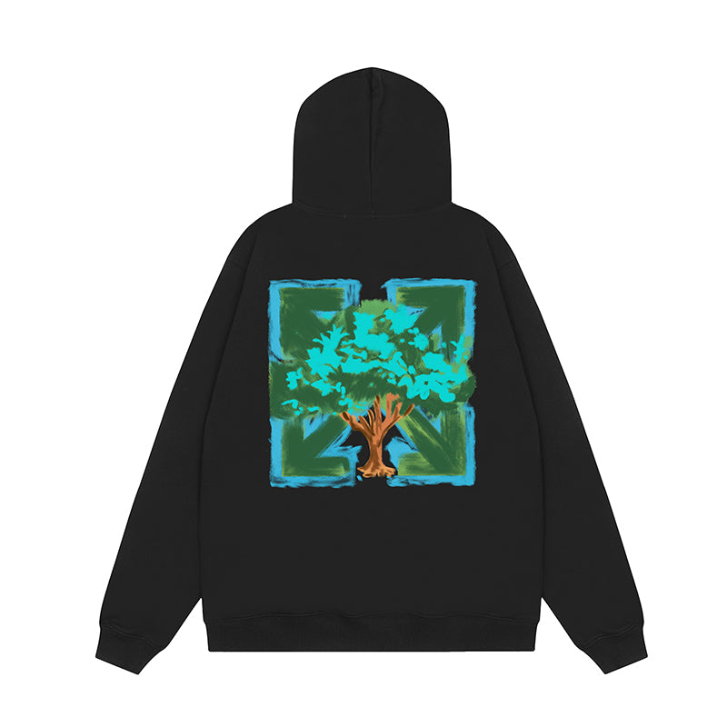 OFF WHITE Hoodie Trendy Street Style Personalized Cotton
