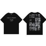 ERD T Shirts Short Sleeve Retro Slogan T-shirt Cotton