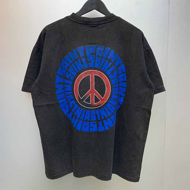 SAINT MICHAEL Vintage T Shirt 24Aw SS TEEIDEOLOGICAL Short Sleeve