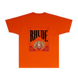 Rhude T Shirts Printed Trendy Pure Cotton