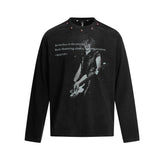 Unisex long-sleeved shirt autumretroloose