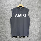 Amiri tank top thick flat simple letterprinting