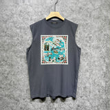 Amiri tank top water estate printing