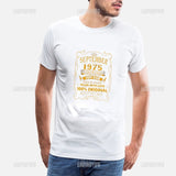 Vintage 1975 Limited Edition Men T Shirts Retro Classic