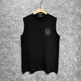 Amiri tank top dotted lotus printing