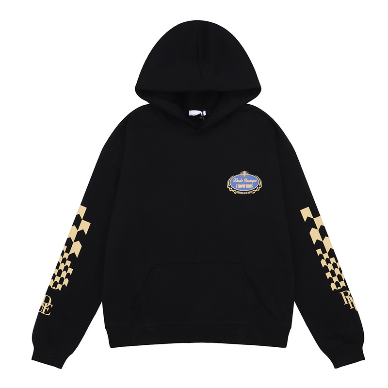 Rhude Hoodie KIRIN Arm Print Hip Hop Casual Hoodie Sweater