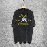 Amiri washed t-shirt yellow pegasus short sleeve