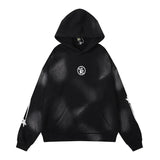 Mens trendy Hoodie & Pants Vintage Washed Old Hooded Sweater Hoodie