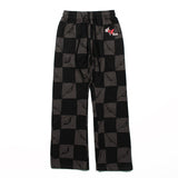 Checkered Heart Hooded Sweatshirt