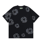 Denim Tears Outfit:T Shirt/Shorts (Separate Purchase Options) Loose Short Sleeve T-shirt Casual Shorts Suit