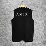 Amiri tank top spider letter printing