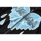 Man Fall Outfits Sweatshirt Hip Hop Heart Graffiti Zipper Cardigan Outerwear Men and Women