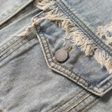 Men Denim Jackets Spring and Autumn Denim Jacket Male Loose Jacket