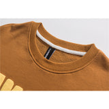 Crew Neck Sweatshirts for Men Men's Autumn Printed Loose round Neck Sweater Casual Pullover