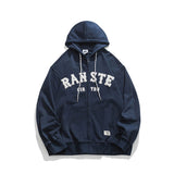 Men Hoodie Sport Cardigan Sweater Autumn and Winter Solid Color Embroidery