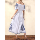 Beth Dutton Bohemian Dress Summer Spring Midi Dress Spring and Summer Sexy Embroidered Dress