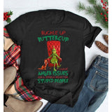 Men and Women Grinch Shirt Christmas Grinch Printed T-shirt