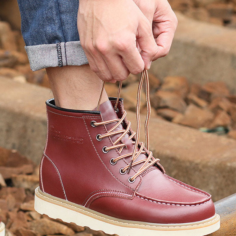 Men's Boots Work Boot Men Casual Hiking Boots Fall Winter Men High-Top Casual Shoes