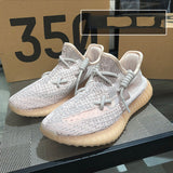 350 Coconut Man 350 Unisex Shoes Real Explosion V2 Starry Sky Full White Angel 3m Reflective Big