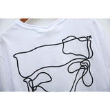 Off White T Shirt Ow Arrow Print Pure Cotton Loose Short Sleeve Owt