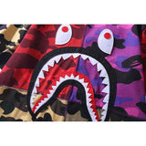 Bape Bearbrick T Shirt Summer Shark Camouflage Patchwork Stitching T-Shirt