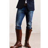 Justin Yellowstone Boots Knight Boots Men'S Buckle Zipper Leather Boots Plus Size Men'S Shoes
