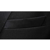 Black Tie Attire Groom Wedding Suit Stage Host Hostess Performance Dress Suit