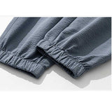 Cuffed Cargo Pants Men's Jeans Trendy Slim Casual Simple Elastic Straight