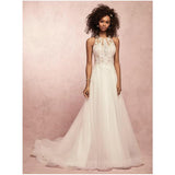 Women Lace Wedding Dress Women Sleeveless Halter Wedding Dress Formal Dress