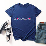 Squid Game Costume round Six Pattern Printed Short-Sleeved T-shirt