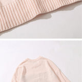 Men Sweater Cartoon Jacquard Sweater Men's Loose Pullover