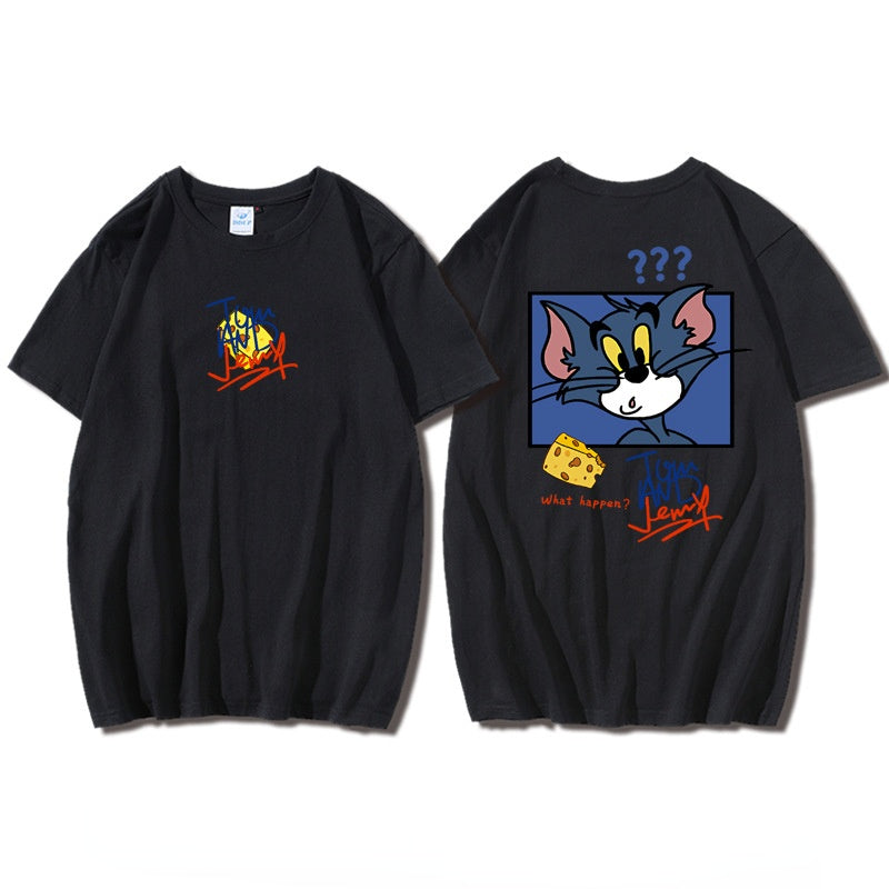 Tom And Jerry T Shirt Cat And Mouse Print