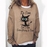 Yes I M Cold Sweatshirts round Neck Sweater Autumn and Winter