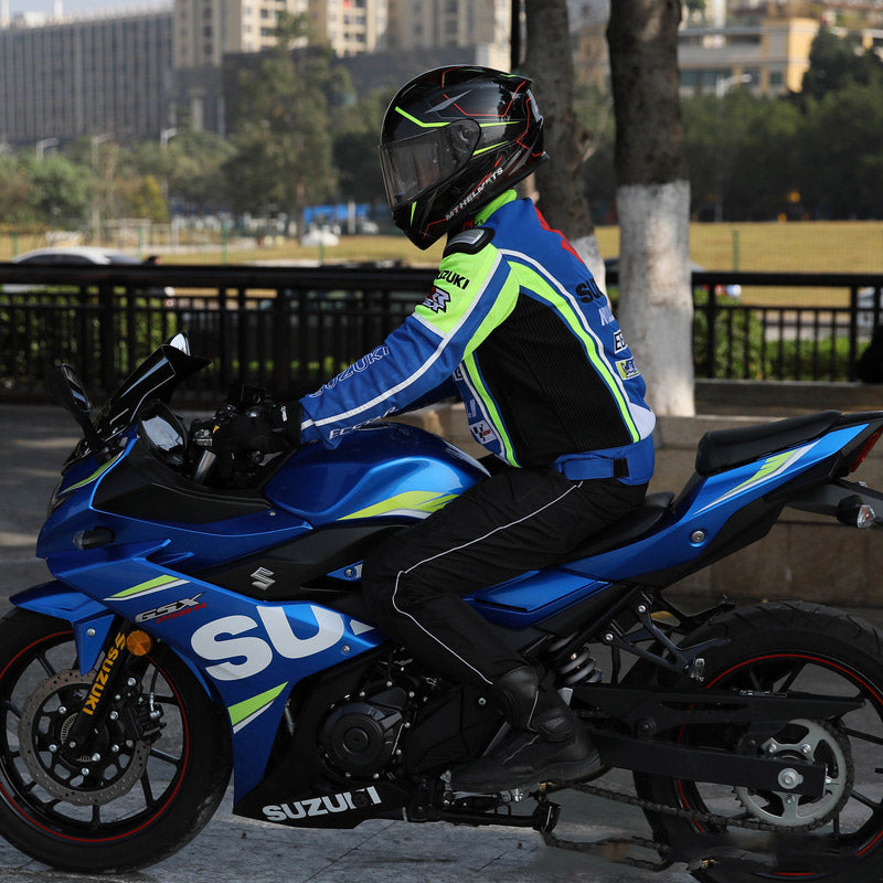 Suzuki Motorcycle Jacket Summer Mesh Breathable Cycling Clothing Men'S Jacket