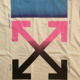 Off White T Shirt Summer Gradient Color Arrow Print Short Sleeve Tshirt Owt