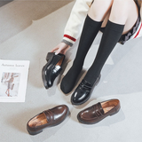 Mary Jane Shoes Leather Shoes Uniform Beef Tendon Soft Bottom Loafers