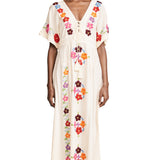 Beth Dutton Bohemian Summer Spring Midi Dress Embroidered Maxi Dress Sexy V-neck