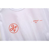 Off White T Shirt Ow Printed Large Size Short Sleeve Men'S Tshirt Large Size Men'S Clothing Owt