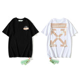 Off White T Shirt Summer Printed Men'S And Women'S Short Sleeve Tshirt Bottoming Shirt Owt