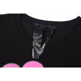 Vlone T Shirt Flower Print Short Sleeve T-Shirt Men And Women Loose Half Sleeve